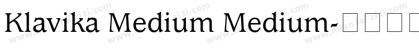 Klavika Medium Medium字体转换